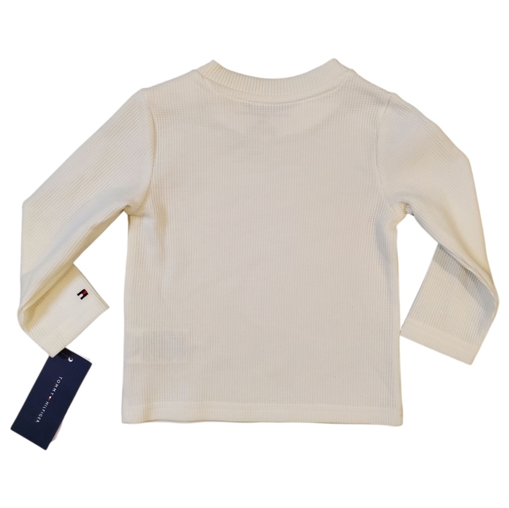 Tommy Hilfiger Denim Carpenter Bib Overalls Baby 12M Long Sleeve Thermal Tee - Picture 9 of 11
